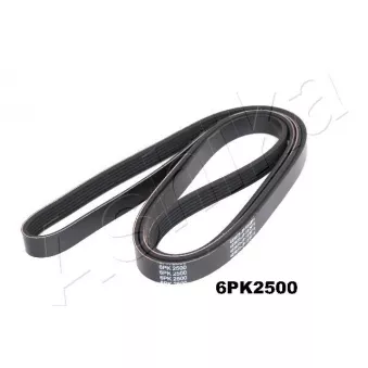 Courroie trapézoïdale à nervures ASHIKA 112-6PK2500