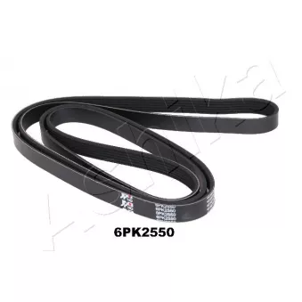 Courroie trapézoïdale à nervures ASHIKA 112-6PK2550