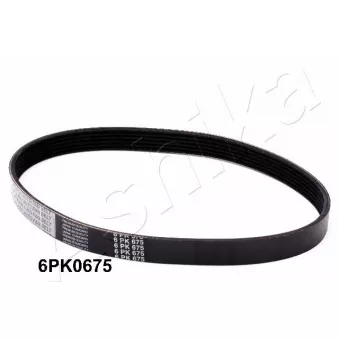 Courroie trapézoïdale à nervures ASHIKA 112-6PK675