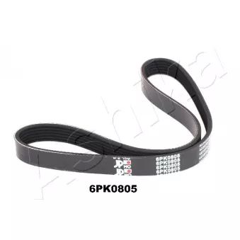 Courroie trapézoïdale à nervures ASHIKA 112-6PK805
