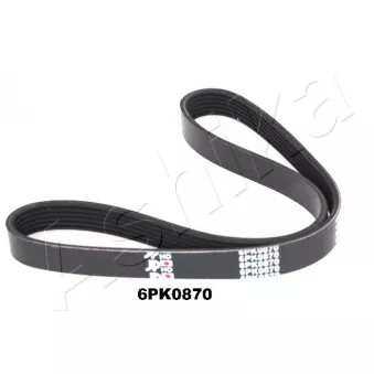 Courroie trapézoïdale à nervures ASHIKA 112-6PK870