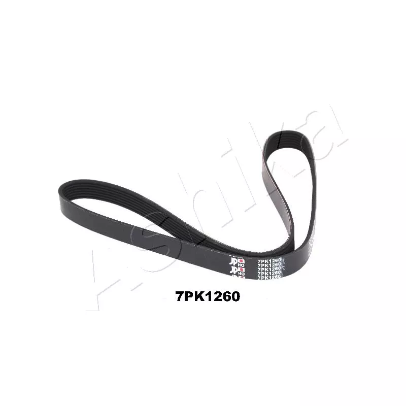 Courroie trapézoïdale à nervures ASHIKA 112-7PK1260