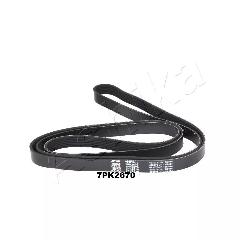 Courroie trapézoïdale à nervures ASHIKA 112-7PK2670