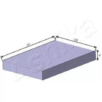 Filtre, air de l'habitacle ASHIKA 21-NS-NS26