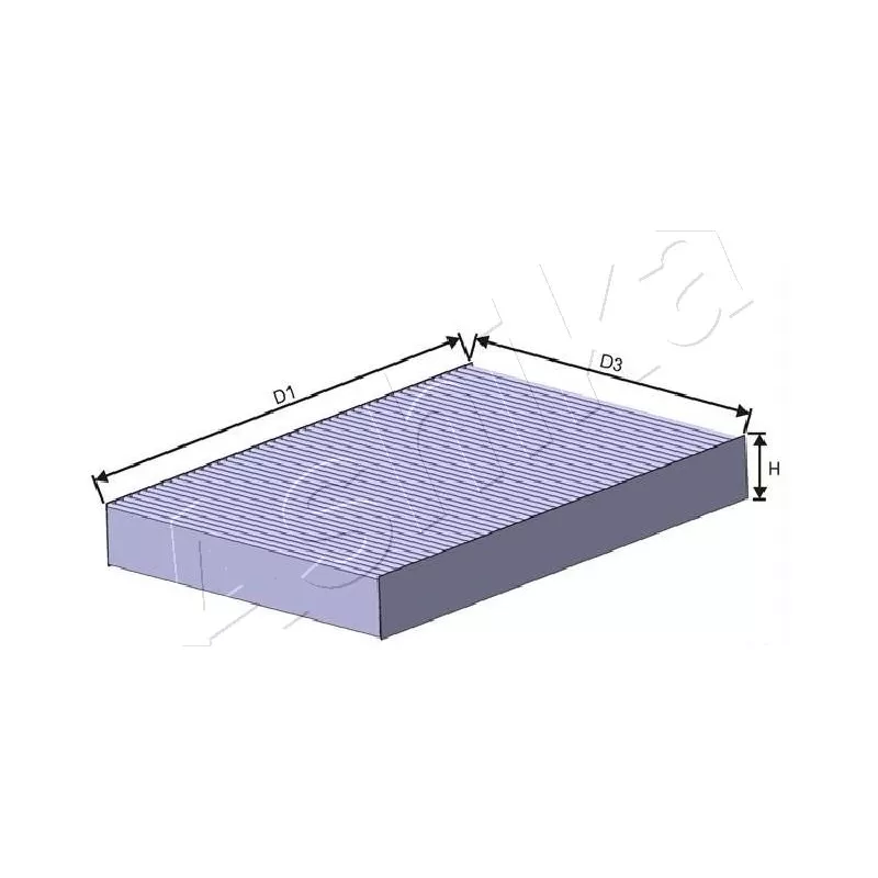 Filtre, air de l'habitacle ASHIKA 21-NS-NS26