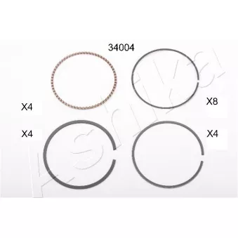 Segment de piston ASHIKA 31-34004