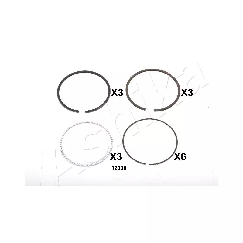Segment de piston ASHIKA 34-12300