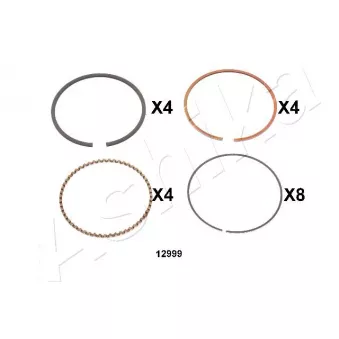 Segment de piston ASHIKA 34-12999