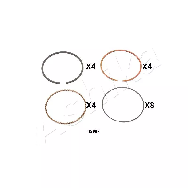 Segment de piston ASHIKA 34-12999