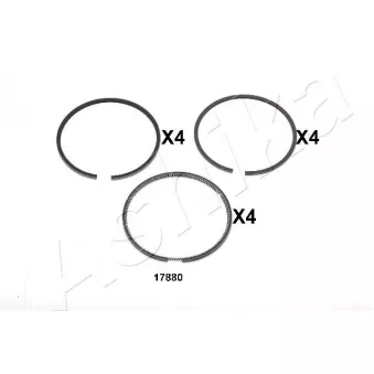 Segment de piston ASHIKA 34-17880