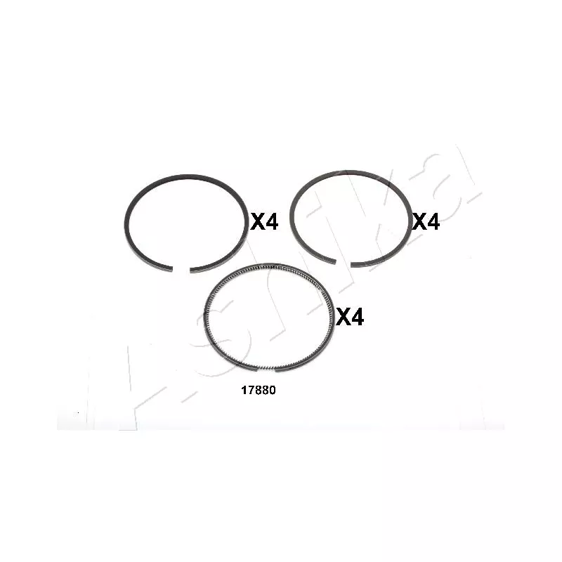 Segment de piston ASHIKA 34-17880