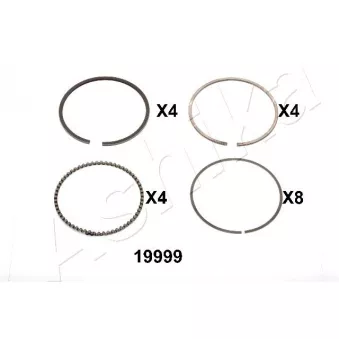 Segment de piston ASHIKA 34-19999