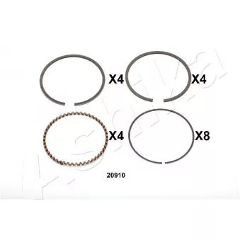 Segment de piston ASHIKA 34-20910