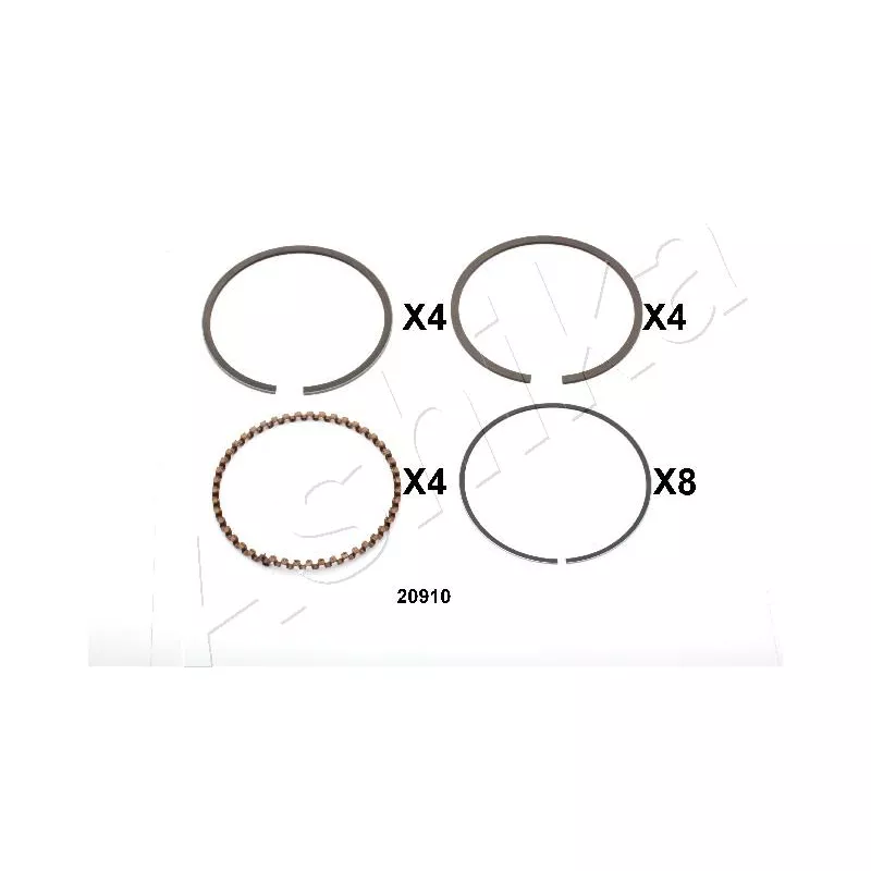 Segment de piston ASHIKA 34-20910