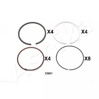Segment de piston ASHIKA 34-23601