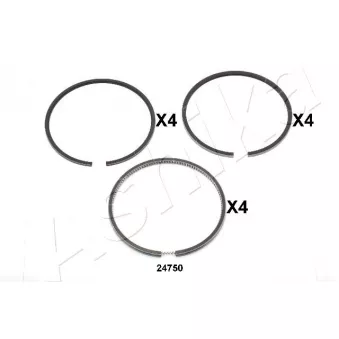 Segment de piston ASHIKA 34-24750