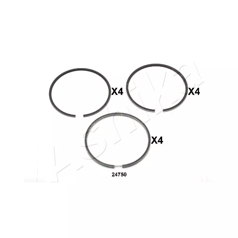 Segment de piston ASHIKA 34-24750