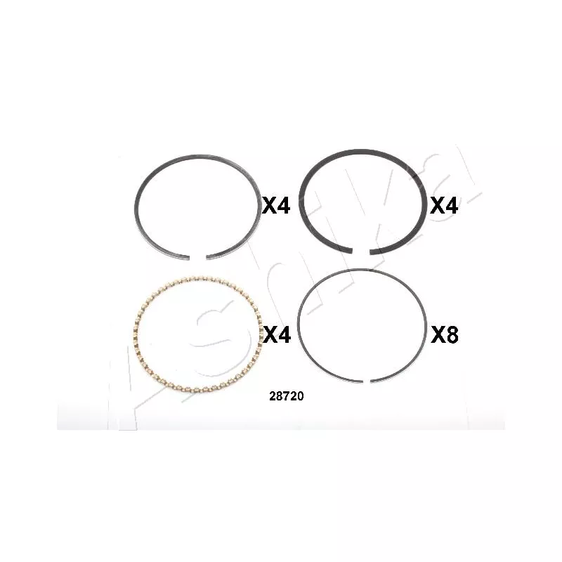 Segment de piston ASHIKA 34-28720