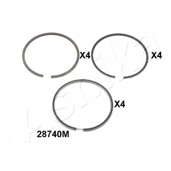 Segment de piston ASHIKA 34-28740M