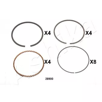 Segment de piston ASHIKA 34-28900