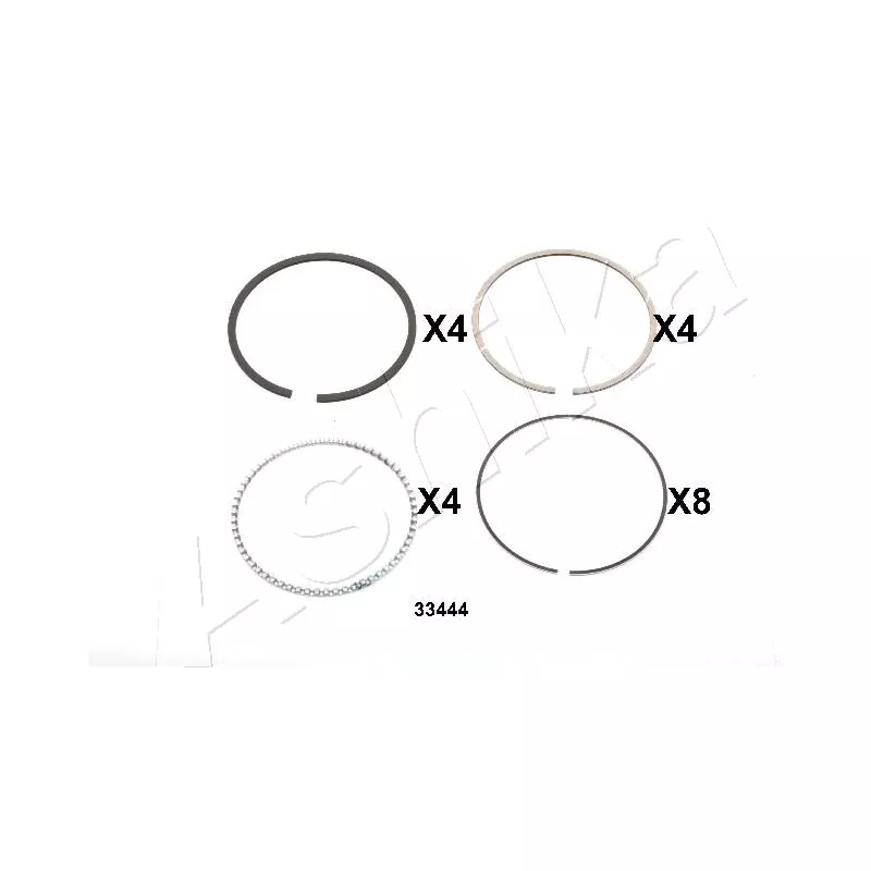 Segment de piston ASHIKA 34-33444