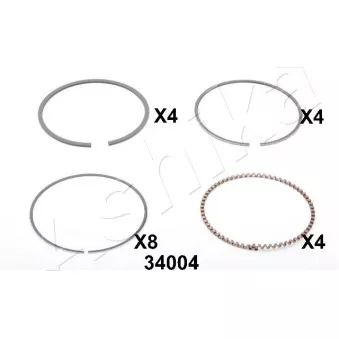 Segment de piston ASHIKA 34-34004
