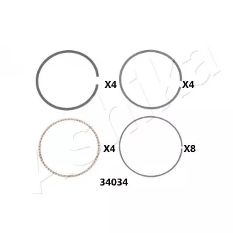 Segment de piston ASHIKA 34-34034