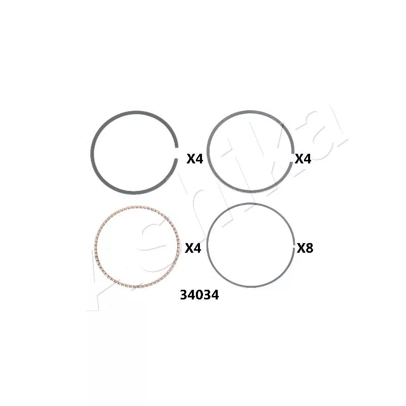 Segment de piston ASHIKA 34-34034