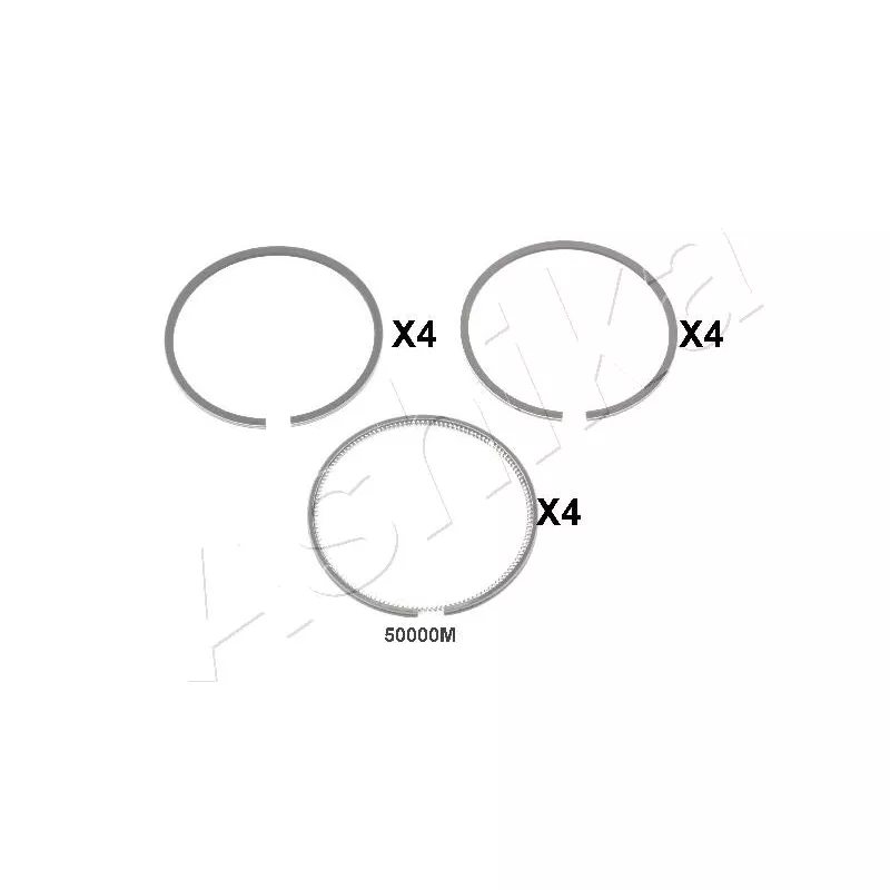 Segment de piston ASHIKA 34-50000M