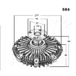 Embrayage, ventilateur de radiateur ASHIKA 36-05-504 - Visuel 3