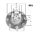 Embrayage, ventilateur de radiateur ASHIKA 36-08-801 - Visuel 3