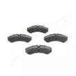 Jeu de 4 plaquettes de frein avant ASHIKA 50-00-0011 - Visuel 1