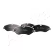 Jeu de 4 plaquettes de frein avant ASHIKA 50-00-0014 - Visuel 1