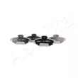Jeu de 4 plaquettes de frein avant ASHIKA 50-00-0016 - Visuel 3