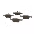 Jeu de 4 plaquettes de frein avant ASHIKA 50-00-0036 - Visuel 2