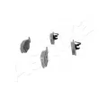 Jeu de 4 plaquettes de frein avant ASHIKA 50-00-0036 - Visuel 3