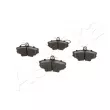 Jeu de 4 plaquettes de frein avant ASHIKA 50-00-0037 - Visuel 2