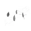 Jeu de 4 plaquettes de frein avant ASHIKA 50-00-0038 - Visuel 2
