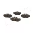 Jeu de 4 plaquettes de frein avant ASHIKA 50-00-0039 - Visuel 2