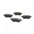 Jeu de 4 plaquettes de frein avant ASHIKA 50-00-0041 - Visuel 1