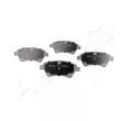 Jeu de 4 plaquettes de frein avant ASHIKA 50-00-0041 - Visuel 3