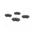 Jeu de 4 plaquettes de frein avant ASHIKA 50-00-0042 - Visuel 1