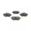 Jeu de 4 plaquettes de frein avant ASHIKA 50-00-0049 - Visuel 1