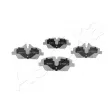 Jeu de 4 plaquettes de frein avant ASHIKA 50-00-0049 - Visuel 3