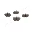 Jeu de 4 plaquettes de frein avant ASHIKA 50-00-0052 - Visuel 2