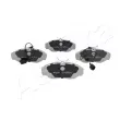 Jeu de 4 plaquettes de frein avant ASHIKA 50-00-0055 - Visuel 3