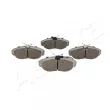 Jeu de 4 plaquettes de frein avant ASHIKA 50-00-0056 - Visuel 1