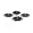 Jeu de 4 plaquettes de frein avant ASHIKA 50-00-0056 - Visuel 3