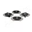 Jeu de 4 plaquettes de frein avant ASHIKA 50-00-0057 - Visuel 1