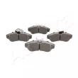 Jeu de 4 plaquettes de frein avant ASHIKA 50-00-0057 - Visuel 2